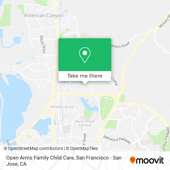 Open Arms Family Child Care map