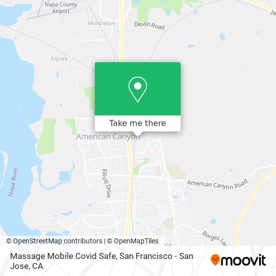 Massage Mobile Covid Safe map