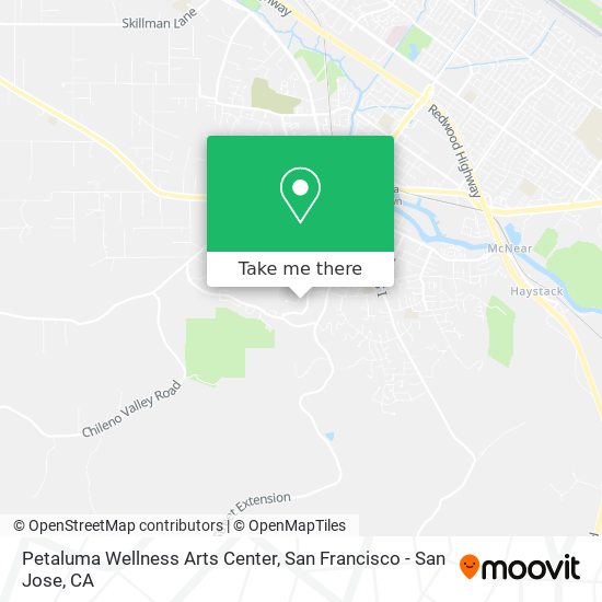 Petaluma Wellness Arts Center map