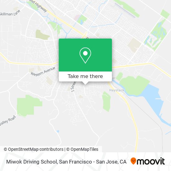 Miwok Driving School map