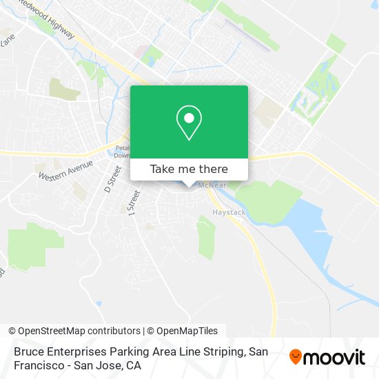 Mapa de Bruce Enterprises Parking Area Line Striping