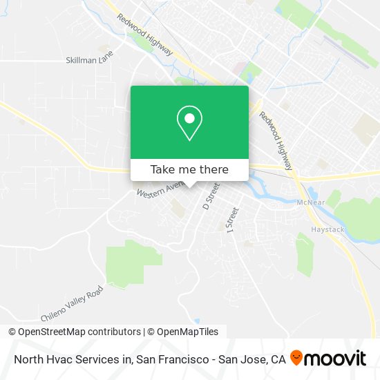 North Hvac Services in map