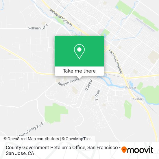 Mapa de County Government Petaluma Office