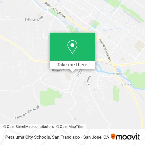 Mapa de Petaluma City Schools