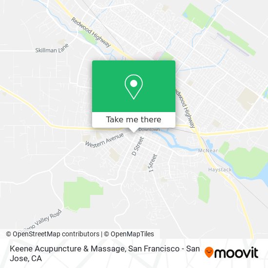 Keene Acupuncture & Massage map