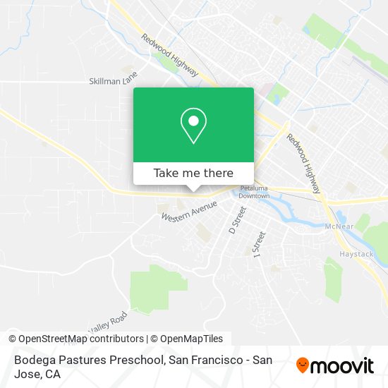 Bodega Pastures Preschool map