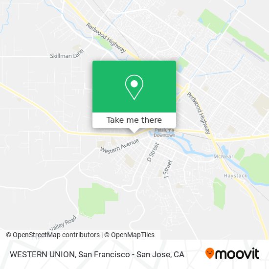 WESTERN UNION map