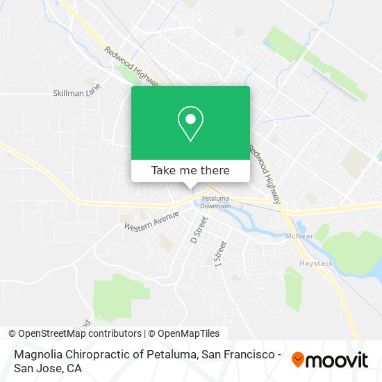 Mapa de Magnolia Chiropractic of Petaluma