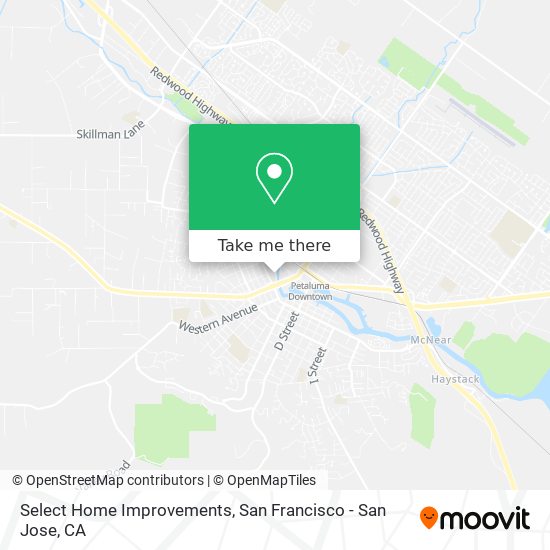 Select Home Improvements map