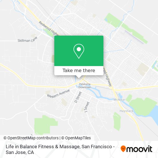 Mapa de Life in Balance Fitness & Massage