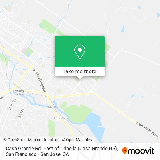 Mapa de Casa Grande Rd. East of Crinella (Casa Grande HS)