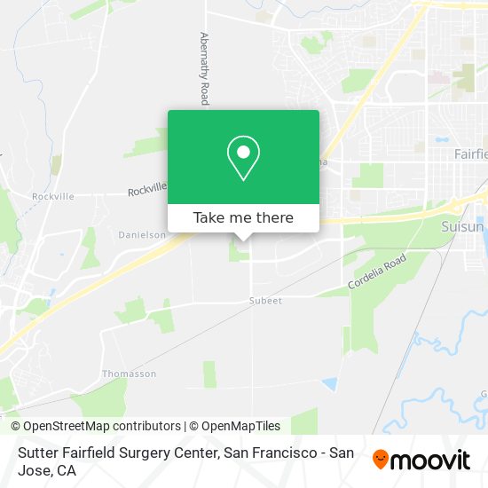 Mapa de Sutter Fairfield Surgery Center