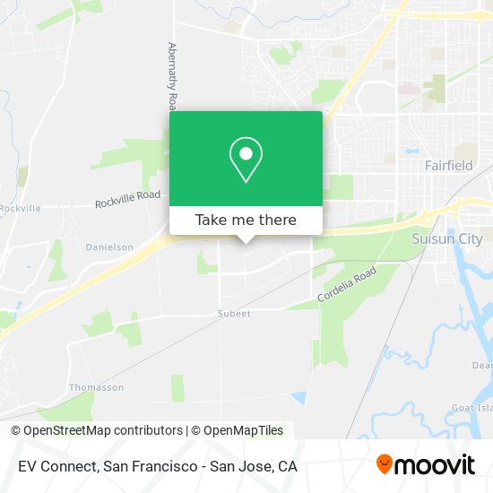 EV Connect map