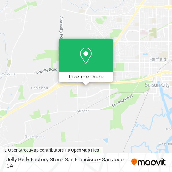 Jelly Belly Factory Store map