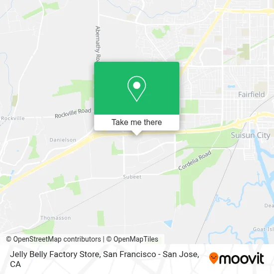 Jelly Belly Factory Store map