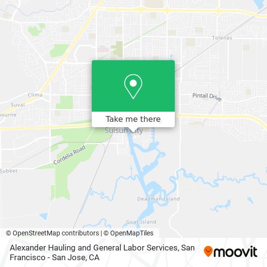 Alexander Hauling and General Labor Services map