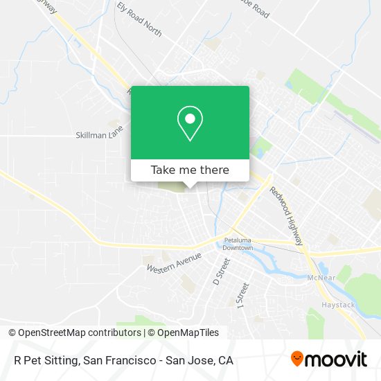 R Pet Sitting map