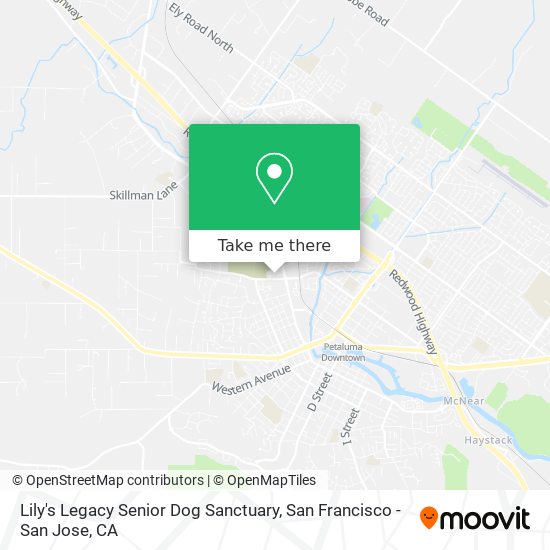 Lily's Legacy Senior Dog Sanctuary map