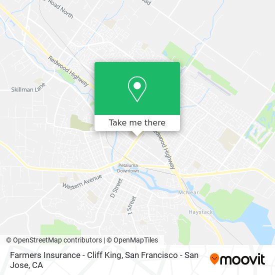 Mapa de Farmers Insurance - Cliff King