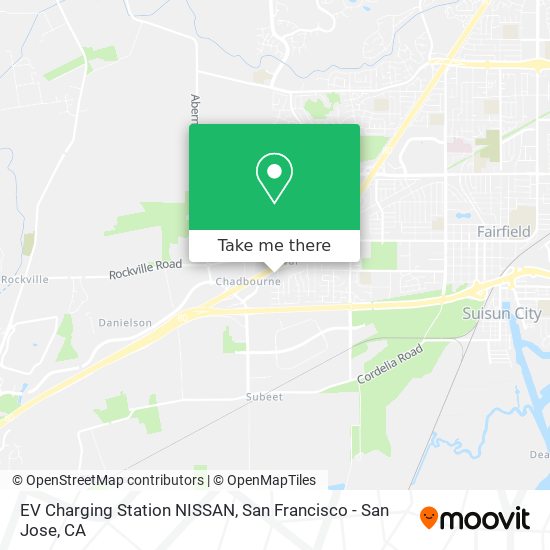 EV Charging Station NISSAN map
