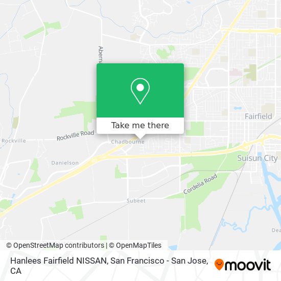 Hanlees Fairfield NISSAN map