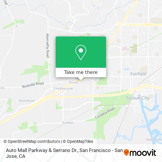 Auto Mall Parkway & Serrano Dr. map