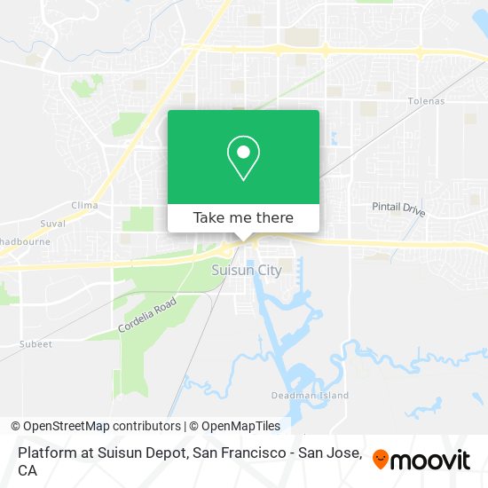 Mapa de Platform at Suisun Depot