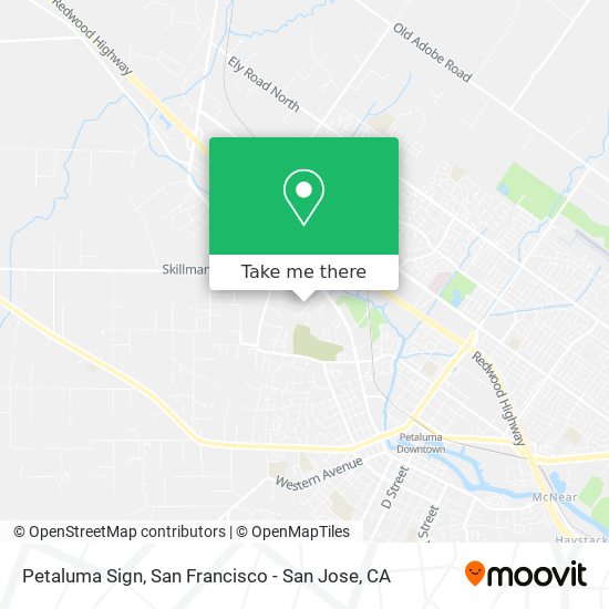 Petaluma Sign map