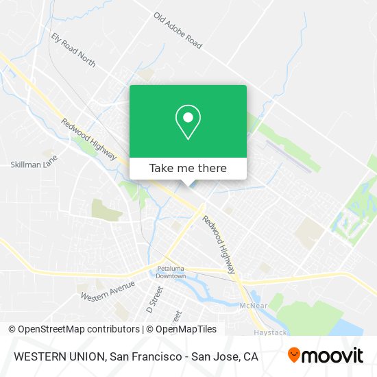 WESTERN UNION map