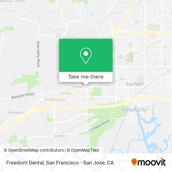 Mapa de Freedom Dental