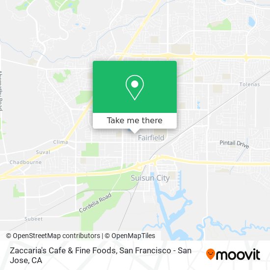 Zaccaria's Cafe & Fine Foods map