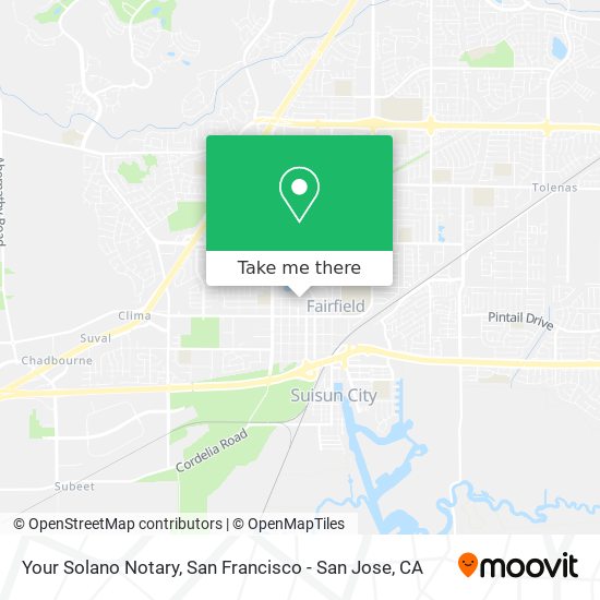 Your Solano Notary map
