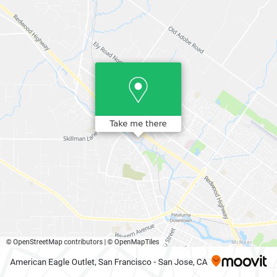 American Eagle Outlet map