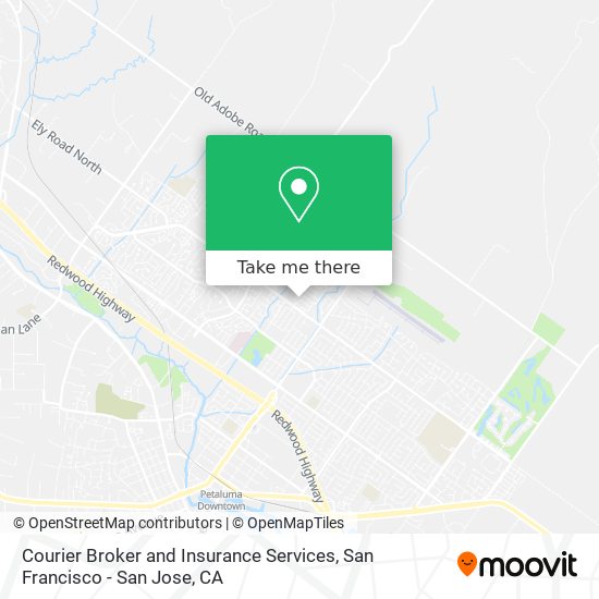 Mapa de Courier Broker and Insurance Services