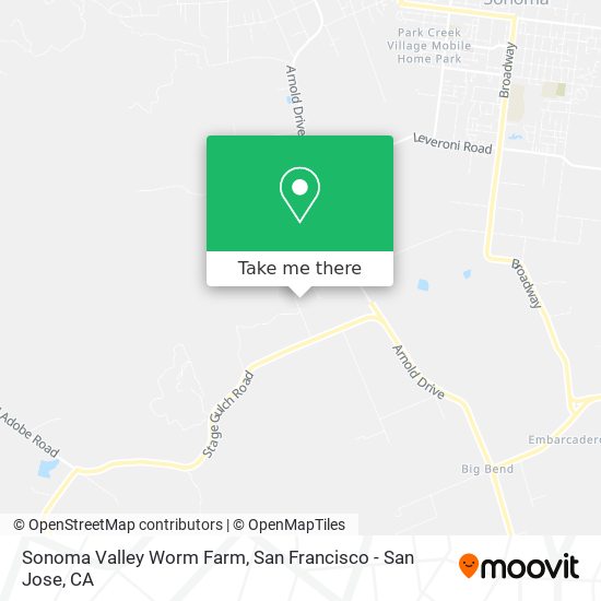 Sonoma Valley Worm Farm map