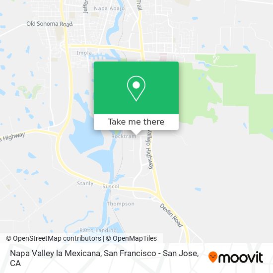Mapa de Napa Valley la Mexicana