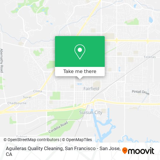 Aguileras Quality Cleaning map