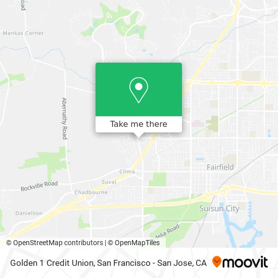 Golden 1 Credit Union map