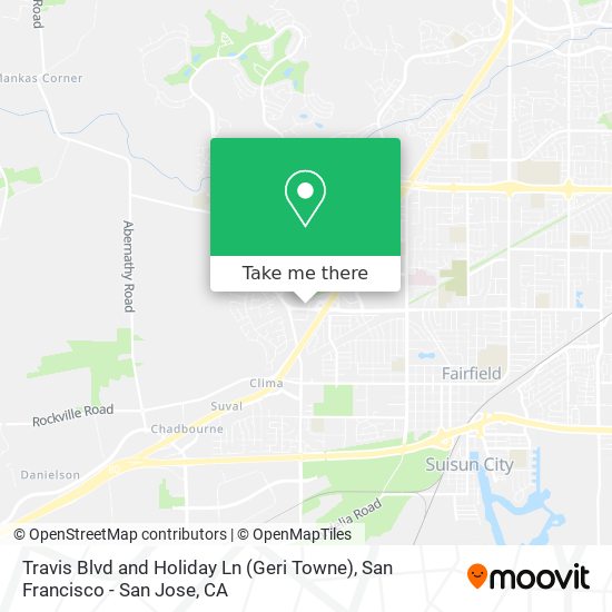 Travis Blvd and Holiday Ln (Geri Towne) map