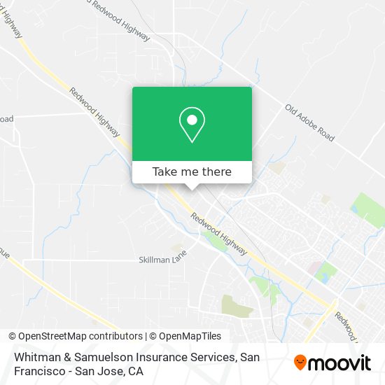 Whitman & Samuelson Insurance Services map