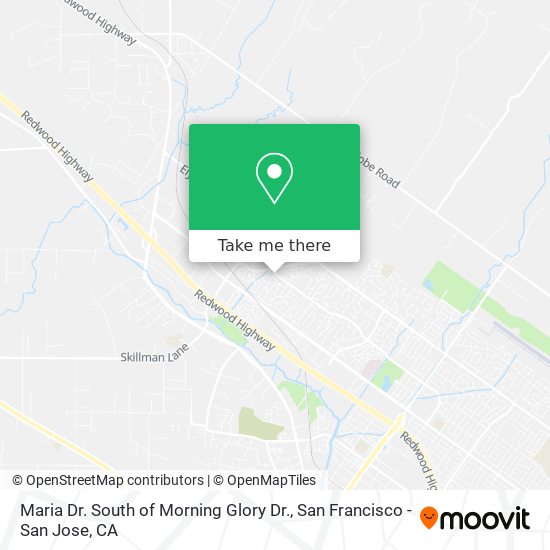 Mapa de Maria Dr. South of Morning Glory Dr.