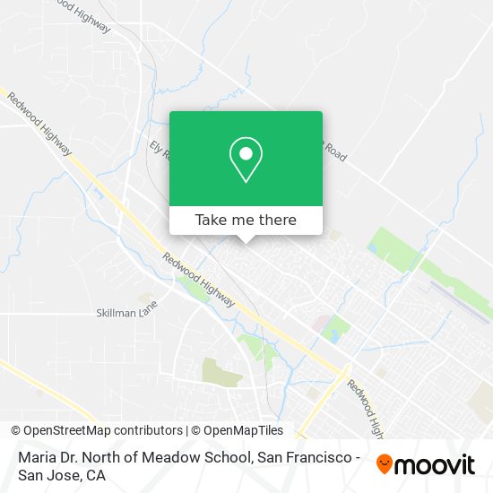 Mapa de Maria Dr. North of Meadow School