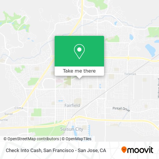 Check Into Cash map