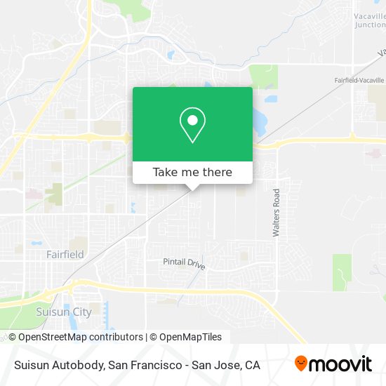 Suisun Autobody map