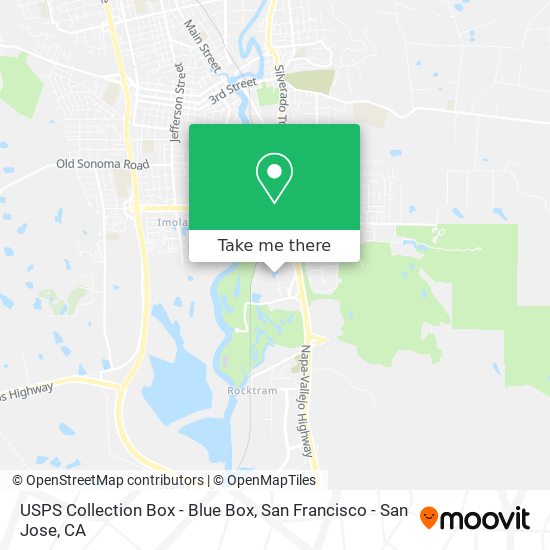 USPS Collection Box - Blue Box map