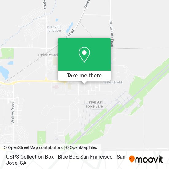 USPS Collection Box - Blue Box map