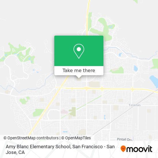 Amy Blanc Elementary School map