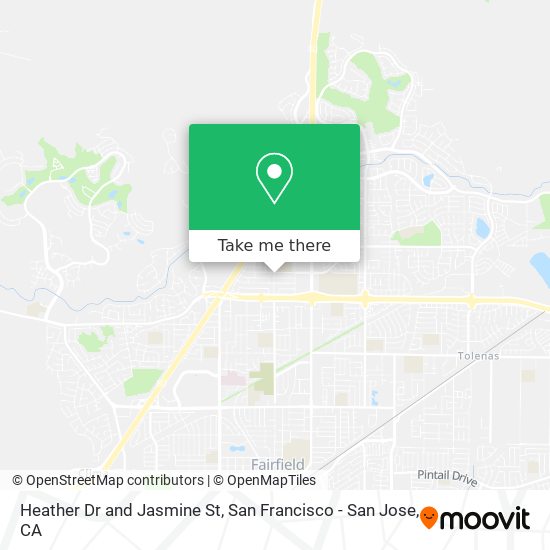 Heather Dr and Jasmine St map