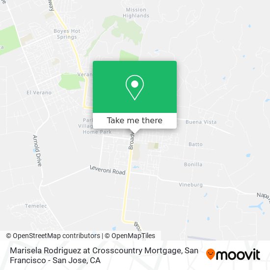 Marisela Rodriguez at Crosscountry Mortgage map