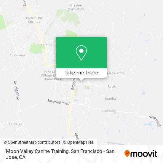 Moon Valley Canine Training map